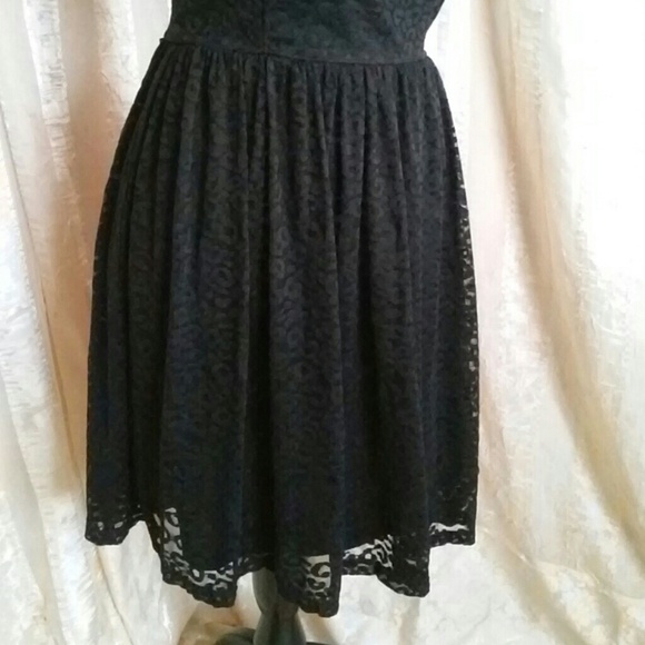 Delia's Black Lace Overlay Dress - Picture 4 of 6